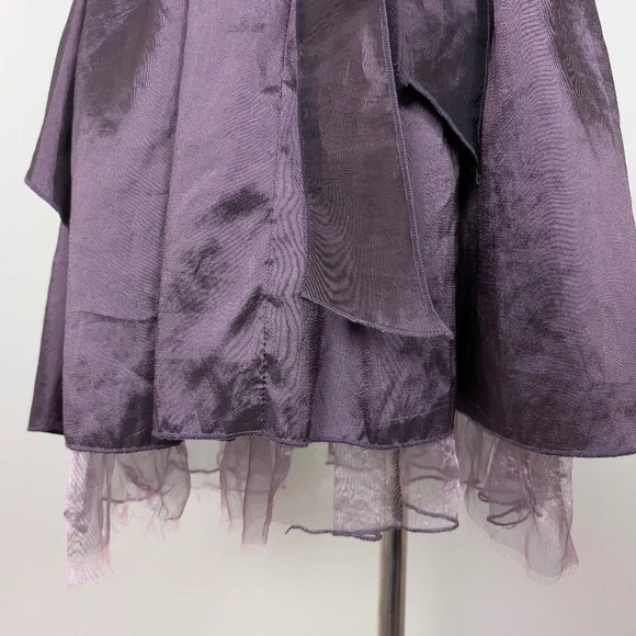 Free with Purchase - Asymmetrical Purple Prom Dress Mini - Picture 12 of 14